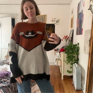 Cowboy cowgirl sweater